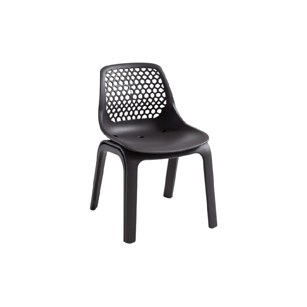 **Ergonomiczny czarny krzesło z siatkowym wzorem**